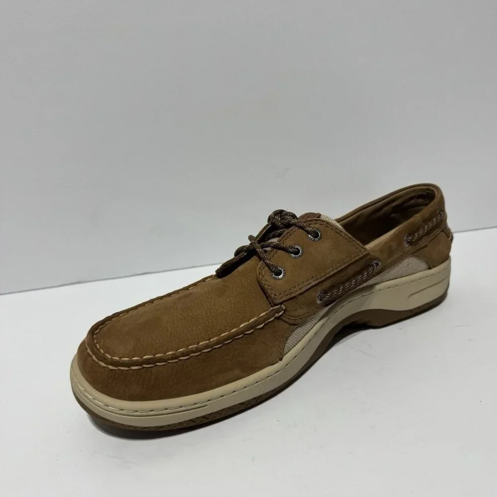 Sperry Mens Billfish Nautical Boat Shoes Tan Size 15 M